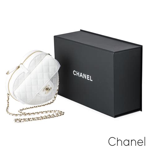 chanel white heart bag|chanel heart belt bag price.